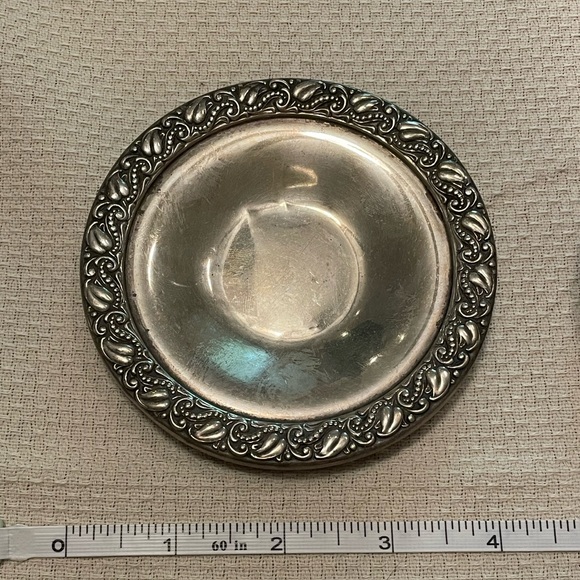 Vintage Sterling Serving Dish Plate platter By WEBSTER CO - Picture 2 of 4